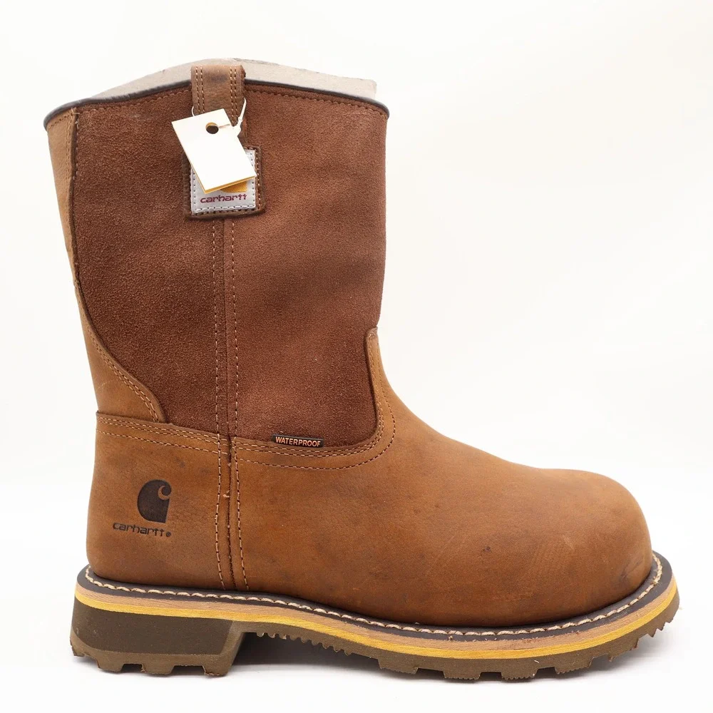 Carhartt Work Boots Mens 9 M Pull-On Waterproof Composite Toe CMP1453 NIB